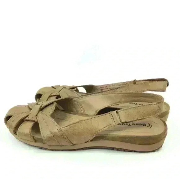 Baretraps Flats Sz 7 Rory Tan Leather Sticky Strap - Picture 3 of 8